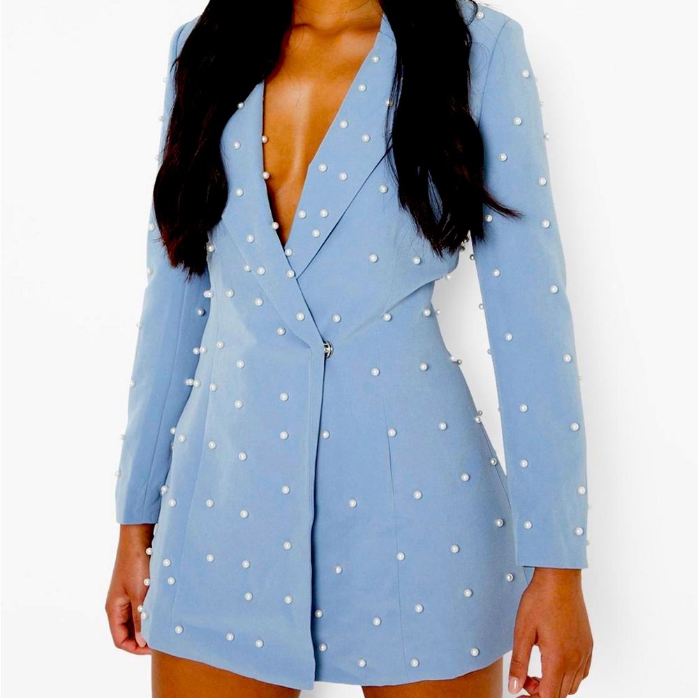 Blue blazer Pearl Dress